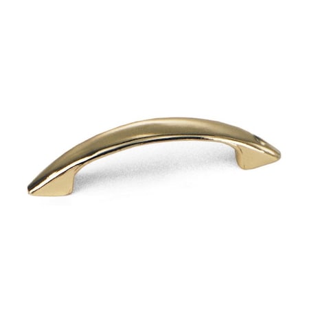 Laurey 3" Modern Standards Pull, Polished Brass 22037